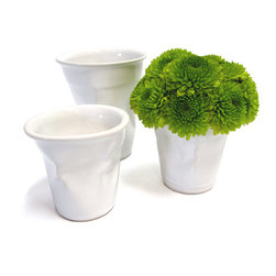 Crushed Cup Vase - Vases