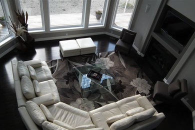 Living room - modern living room idea in Vancouver