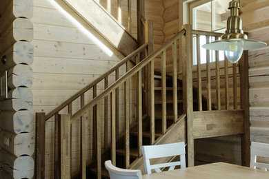 Example of a mountain style staircase design in Other
