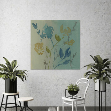 "Spa & Sage Bouquet I" Painting Print on Wrapped Canvas
