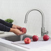 STYLISH Single Handle Pull Down Stainless Steel Kitchen Faucet