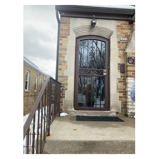Camber Top Security Storm Door - Exterior - Chicago - by Defender Steel ...