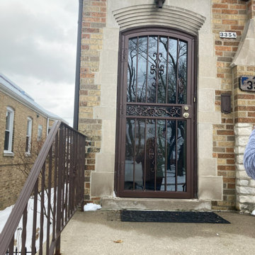 Camber Top Security Storm Door