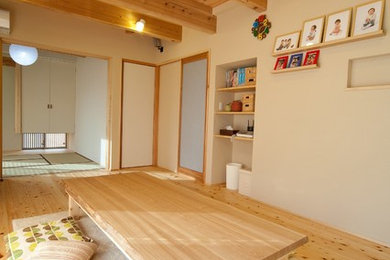 Design ideas for an asian living room in Kobe.