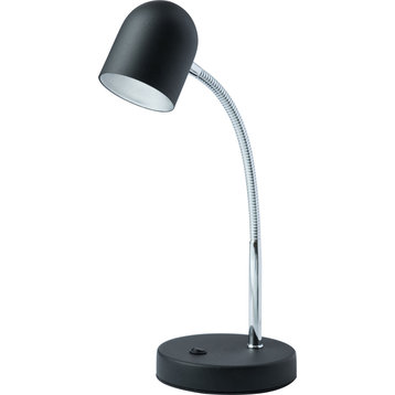 134LEDT Table Lamp - Black, Polished Chrome