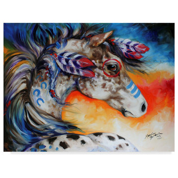 Marcia Baldwin 'Appaloosa Indian War Horse' Canvas Art, 32"x24"