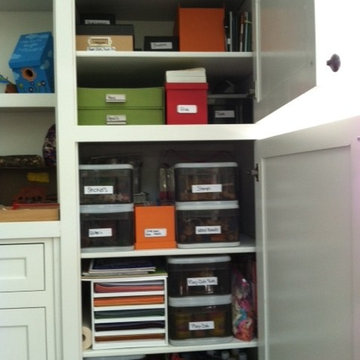 Organized Arts and Crafts Closet