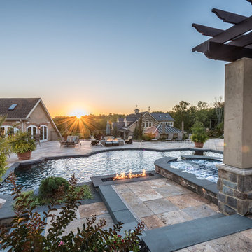 The Ultimate Outdoor Living: Sports Court, Pavilion, Pool, Spa and Pond