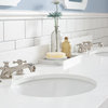 72" Wide Pure White Double Sink Quartz Carrara Bathroom Vanity