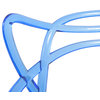 LeisureMod Milan Modern Wire Design Chair Blue