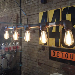 Gas pipe lighting. - Lighting