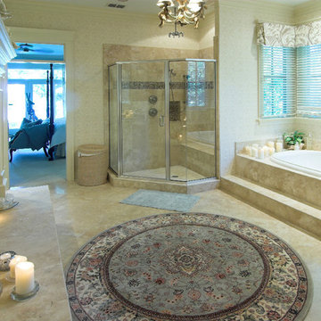 Bathroom with a Fireplace
