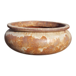 Mexican Perugia Bowl Creme - Outdoor Pots And Planters