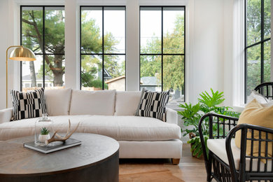 Example of a transitional sunroom design in Minneapolis