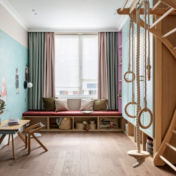 Colorful apartment with children's room