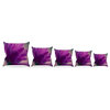 Ann Barnes "Standing Ovation" Purple Flower Throw Pillow, 26"x26"