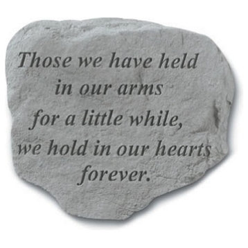 Garden Accent Stone, "Those We Have Held in Our Arms"