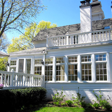Wilmette, IL Colonial Traditional Style House Exterior Remodel