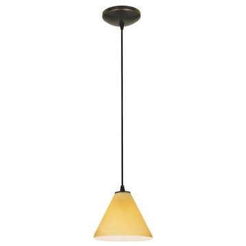 Access Lighting Martini - 7.25" One Light Glass Pendant with Cord