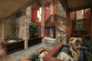 Inspiration for an asian entryway remodel in Salt Lake City