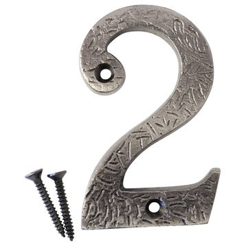 RCH Hardware Iron Rustic Country House Number, 3-Inch, Various Finishes, Antique