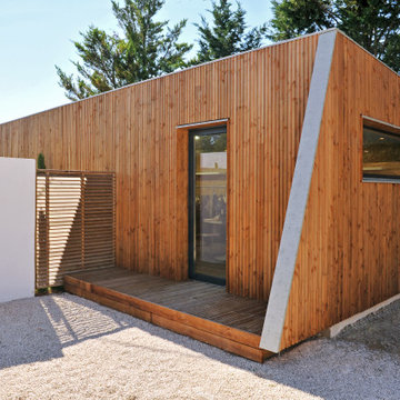 Construction d'un studio en bois