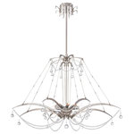 Eurofase - Gambari 8-Light Chandelier in Brushed Nickel - This 8-Light Chandelier From Eurofase Comes In A Brushed Nickel Finish.This Light Uses 8 E12 Bulb(S). Dry Rated. Can Be Used In Dry Environments Like Living Rooms Or Bedrooms.  This light requires 8 ,  Watt Bulbs (Not Included) UL Certified.