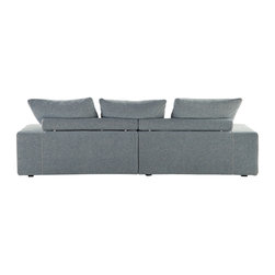 Discours Discours  3/4-seat sofa - wide armrests : W. 243 x H. 90 x D. 108 cm - Sofas