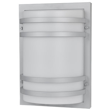 Miseno ML7757 14" Tall LED Outdoor Wall Sconce - Silver Grey