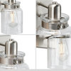 Calhoun Collection 1-Light Bath and Vanity, Brushed Nickel