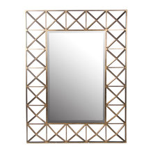 Wall mirror above fireplace
