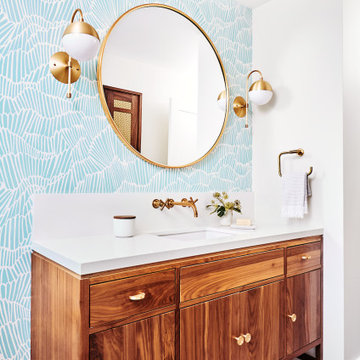 Banner Day Herringbone Bathroom Floor