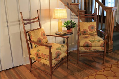 Inspiration for a transitional living room remodel in Charlotte