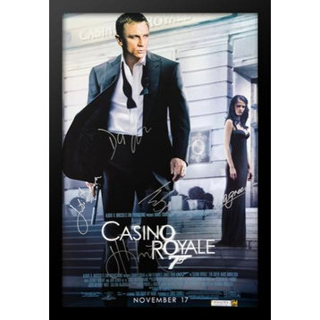 James Bond: Casino Royale Signed Movie Poster, Custom Frame