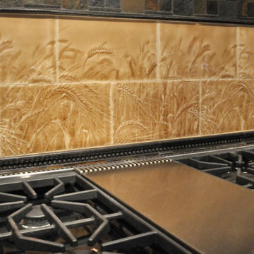 Wheat Tile Backsplash