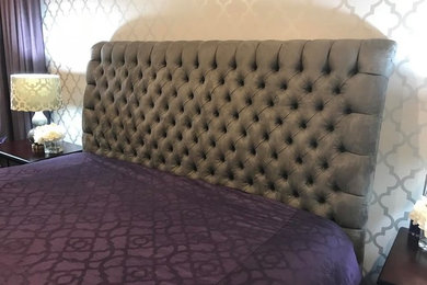 Headboard for purple bedroom