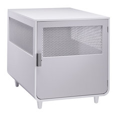 Staart Radius Dog Crate, White, Large