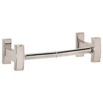 Alno A7560 Arch Modern Double Post Toilet Paper Holder - Polished Nickel