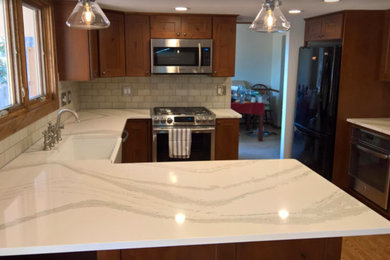 Inspiration for a transitional kitchen remodel in Denver