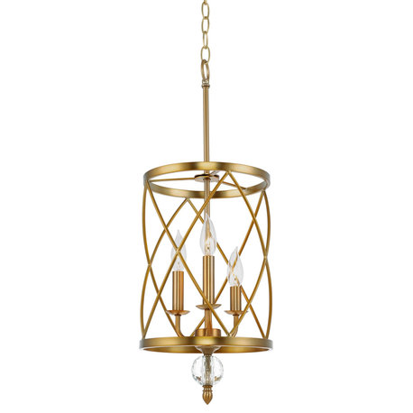 Kira Home Eleanor 27" Chandelier, Cylinder Foyer Pendant Light, Adjustable