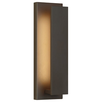 Nate 17" Outdoor Wall Sconce, Silver