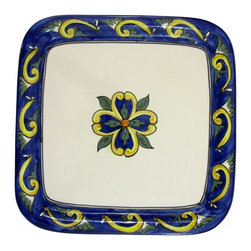 Le Souk Ceramique - Riya Stoneware Square Platter - Serving Dishes And Platters