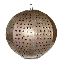 mexican tin and glass lighting - Pendant Lighting