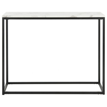 Lucus Console Table, White/Gray