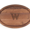 BigWood Boards Oval Monogram Maple Cutting Board, W