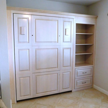 Custom Traditional Murphy Wall Bed with Panel Table