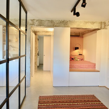 Un loft industrial con aire étnico