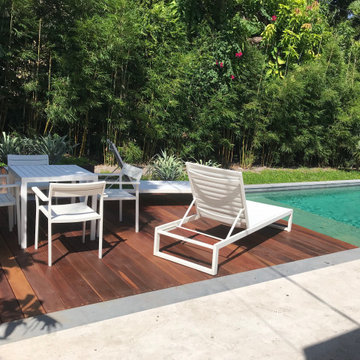 Custom Deck. Natural IPE Wood. Coral Gables