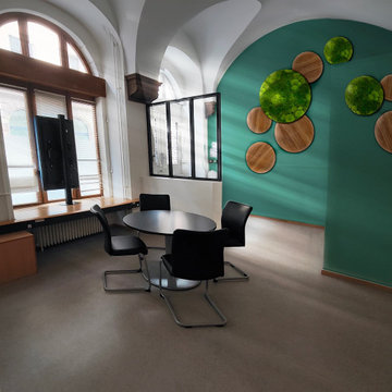 Aménagement et décoration végétaux stabilisés / espace de coworking