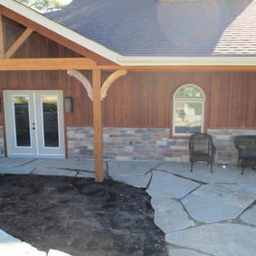 Lakefront Home with Cultured Stone Exterior